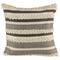 Gray & Cream Handloom Woven Outdoor Square Cushion